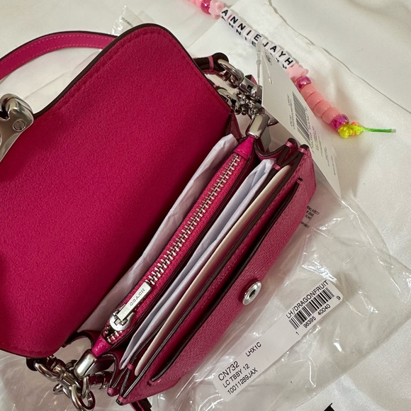 NWT Coach Dragonfruit Tabby Bag 12 - Mini Micro Bag (Hot Pink Fuchsia Color) - Picture 5 of 8